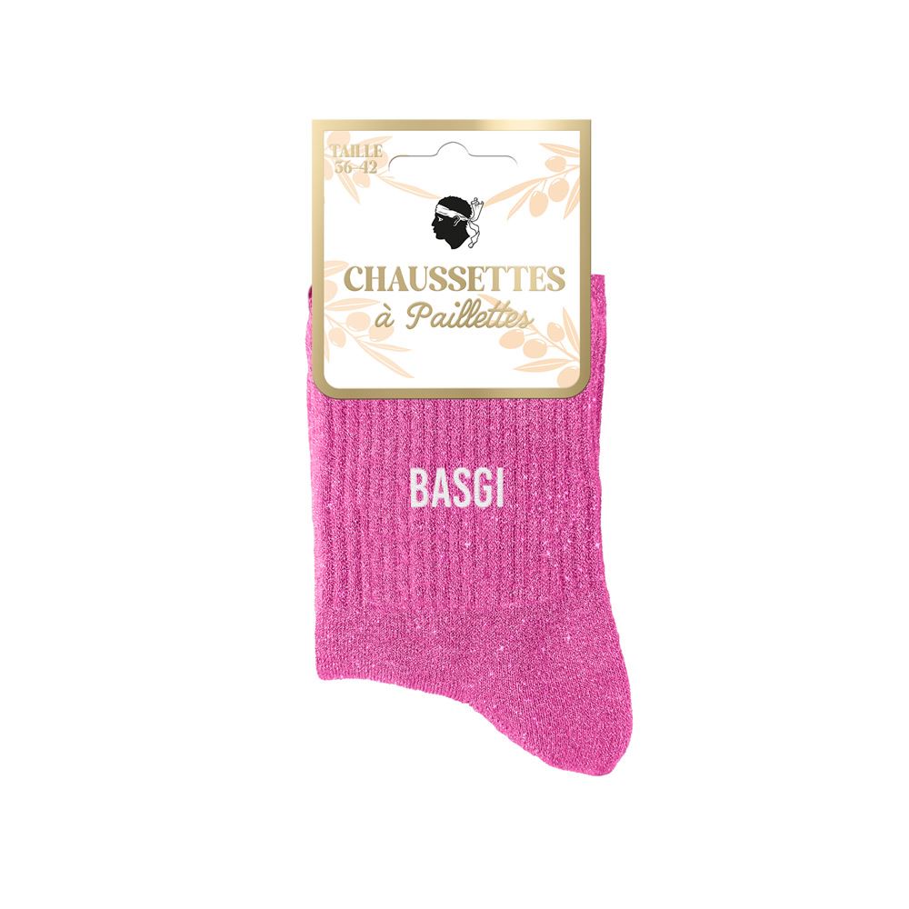 Chaussettes paillettes corsica basgi