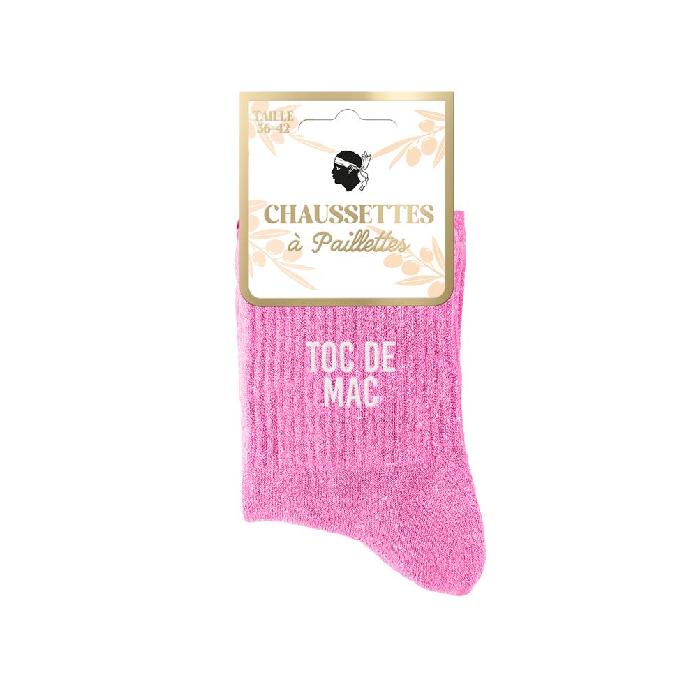 Chaussettes paillettes corsica toc de mac
