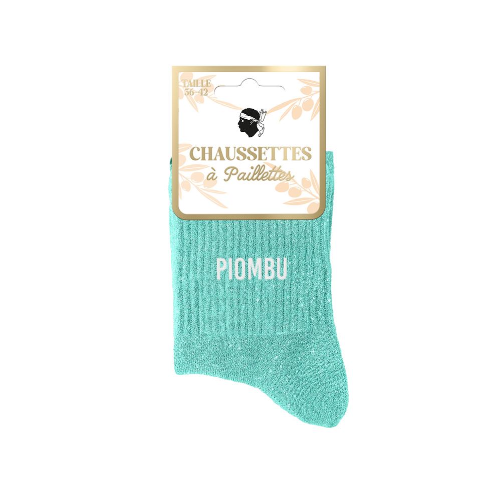 Chaussettes paillettes corsica piombu