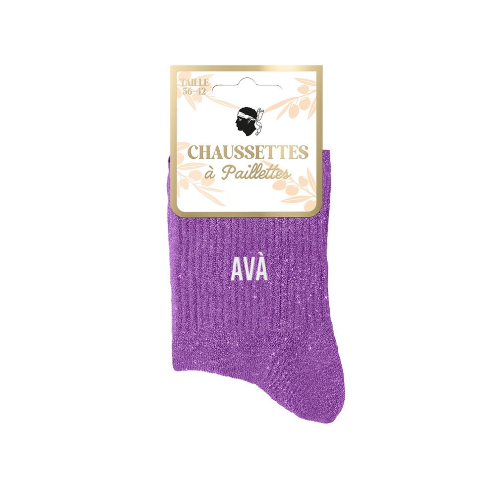 Chaussettes paillettes corsica ava