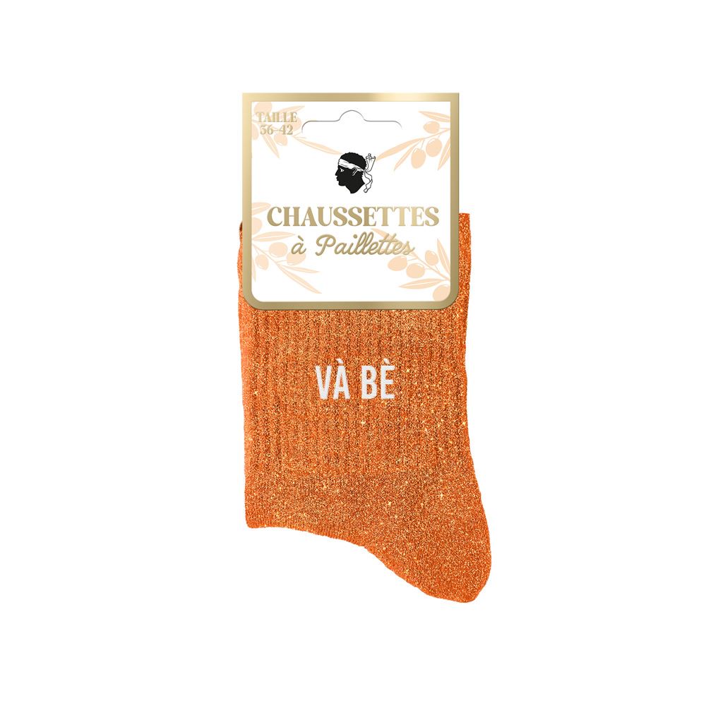 Chaussettes paillettes corsica va be