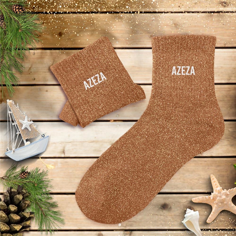 Chaussettes paillettes corsica azeza