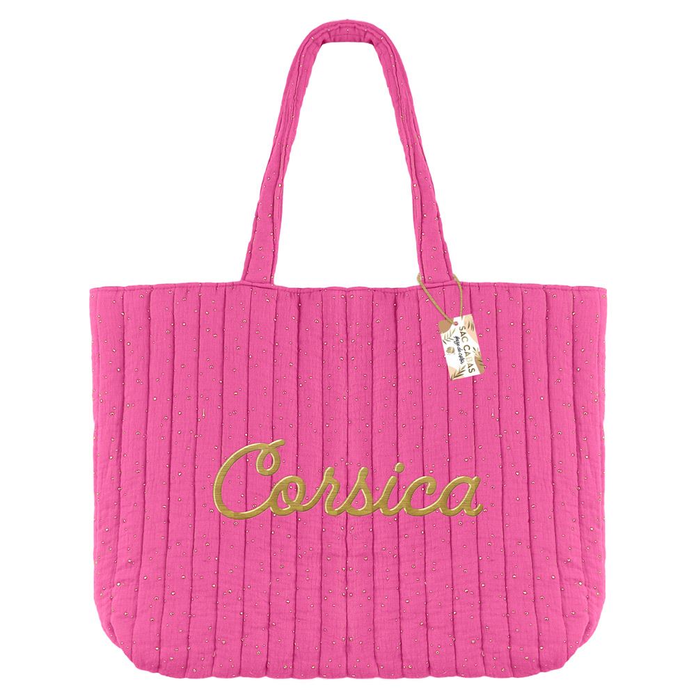 Sac gaze de coton corsica fuchsia