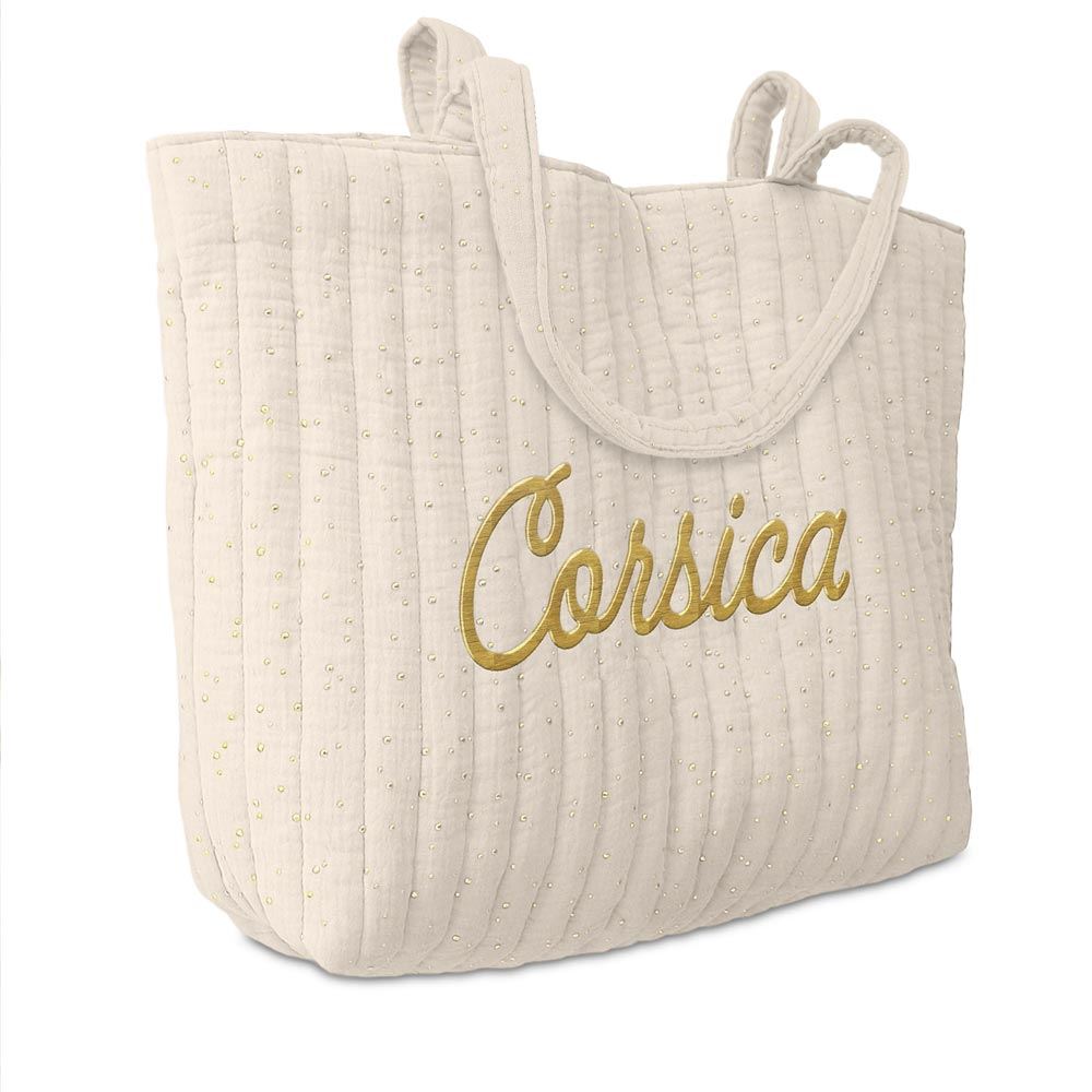 Sac gaze de coton corsica beige