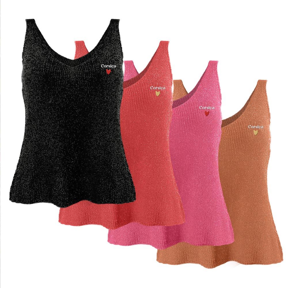 Debardeurs paillettes corsica 4mods /24pcs